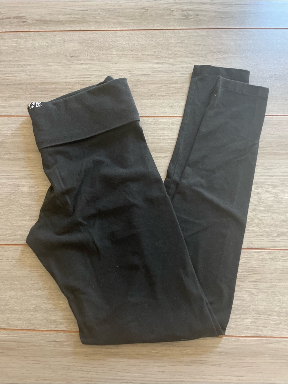 Victoria's Secret / Pink women's small black fold over leggings